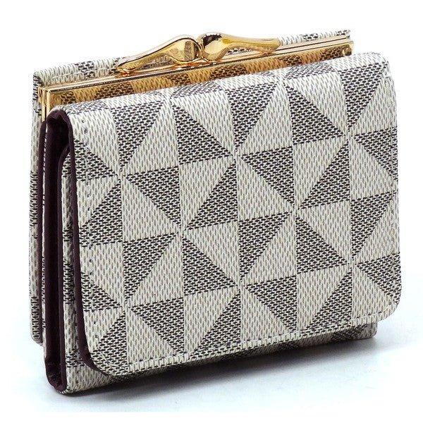 PM Monogram Kiss Lock Tri-fold Wallet - Coeur de la Mode