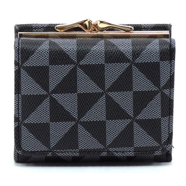 PM Monogram Kiss Lock Tri-fold Wallet - Coeur de la Mode