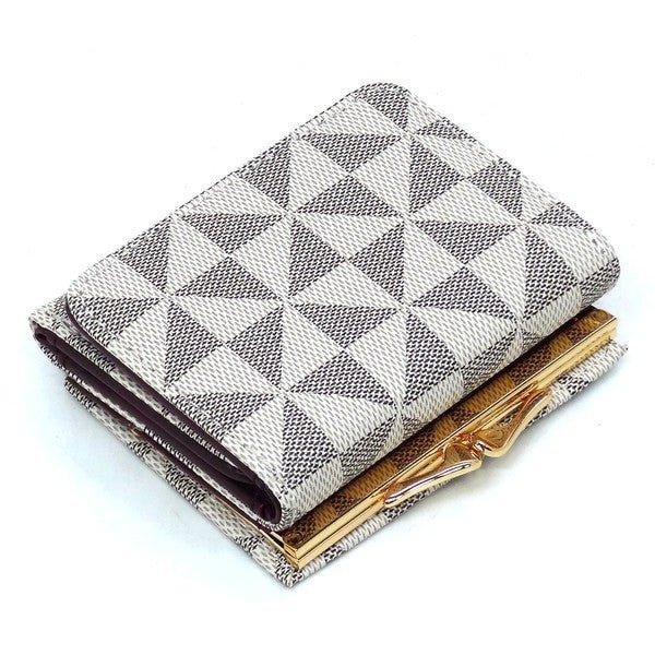 PM Monogram Kiss Lock Tri-fold Wallet - Coeur de la Mode