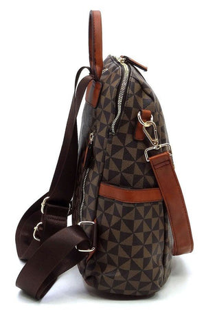 PM Monogram Striped Convertible Backpack - Coeur de la Mode