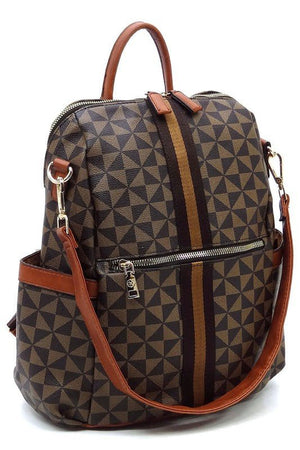 PM Monogram Striped Convertible Backpack - Coeur de la Mode