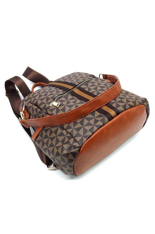 PM Monogram Striped Convertible Backpack - Coeur de la Mode
