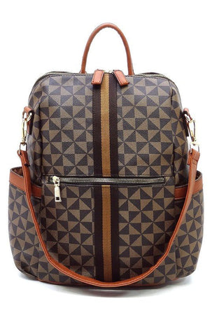 PM Monogram Striped Convertible Backpack - Coeur de la Mode