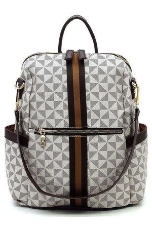 PM Monogram Striped Convertible Backpack - Coeur de la Mode