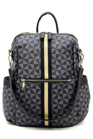 PM Monogram Striped Convertible Backpack - Coeur de la Mode