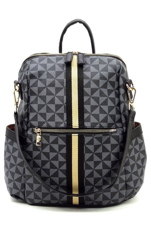 PM Monogram Striped Convertible Backpack - Coeur de la Mode