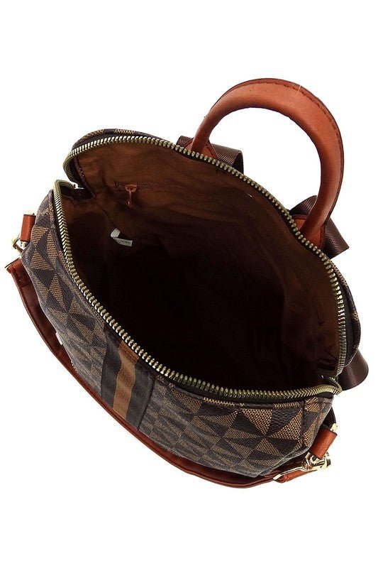 PM Monogram Striped Convertible Backpack - Coeur de la Mode