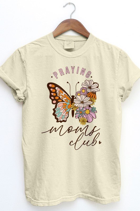 Praying Moms Club, Retro Vintage Garment Dye Tee - Coeur de la Mode
