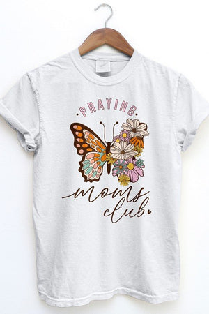 Praying Moms Club, Retro Vintage Garment Dye Tee - Coeur de la Mode