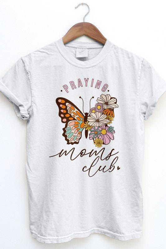 Praying Moms Club, Retro Vintage Garment Dye Tee - Coeur de la Mode