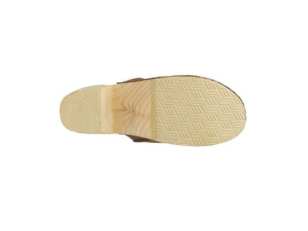 RAG & CO DARCIE TAUPE SUEDE CLOGS - Coeur de la Mode