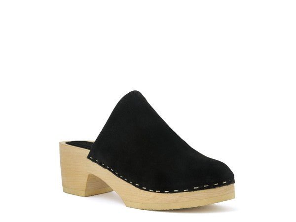 RAG & CO DARCIE TAUPE SUEDE CLOGS - Coeur de la Mode