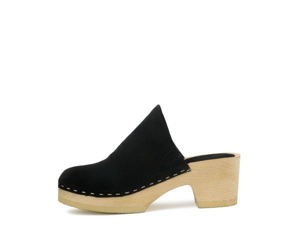 RAG & CO DARCIE TAUPE SUEDE CLOGS - Coeur de la Mode