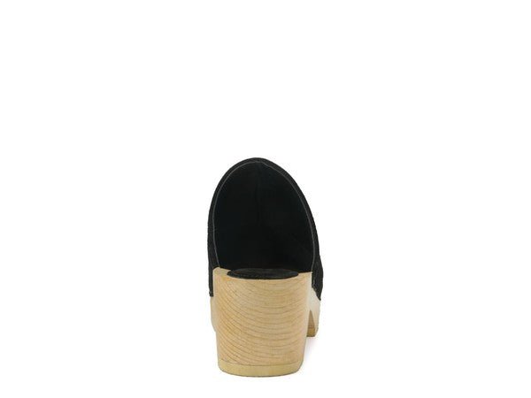 RAG & CO DARCIE TAUPE SUEDE CLOGS - Coeur de la Mode
