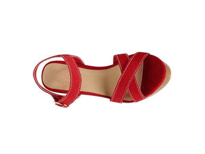 RAG&CO CHOUPETTE SUEDE LEATHER BLOCK HEELED SANDAL - Coeur de la Mode