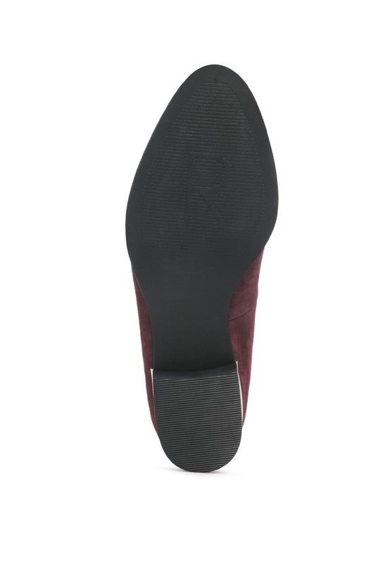 SARA Suede Slip-On Loafers - Coeur de la Mode