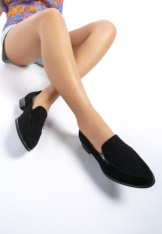 SARA Suede Slip-On Loafers - Coeur de la Mode