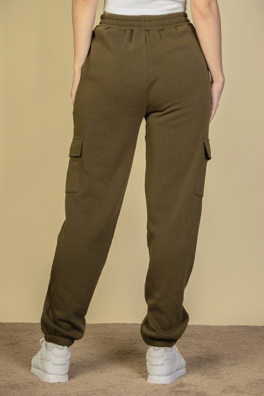 Side Pocket Drawstring Waist Sweatpants - Coeur de la Mode