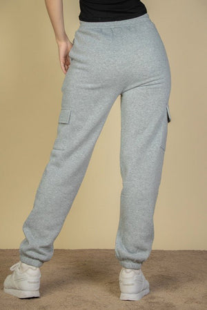Side Pocket Drawstring Waist Sweatpants - Coeur de la Mode