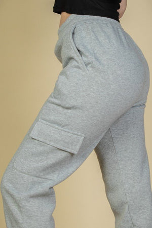 Side Pocket Drawstring Waist Sweatpants - Coeur de la Mode
