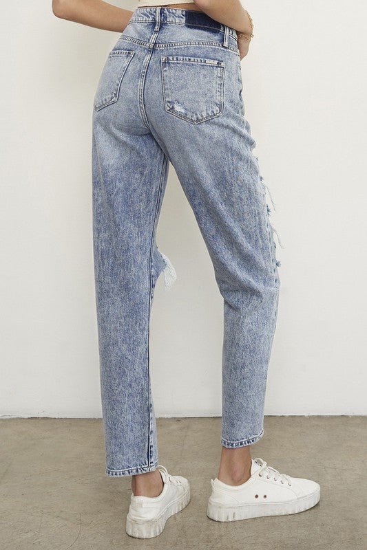 SLIM BOYFRIEND JEANS - Coeur de la Mode