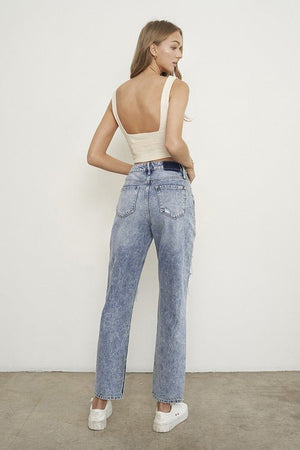 SLIM BOYFRIEND JEANS - Coeur de la Mode