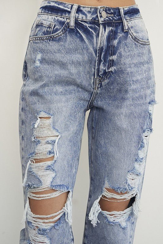 SLIM BOYFRIEND JEANS - Coeur de la Mode