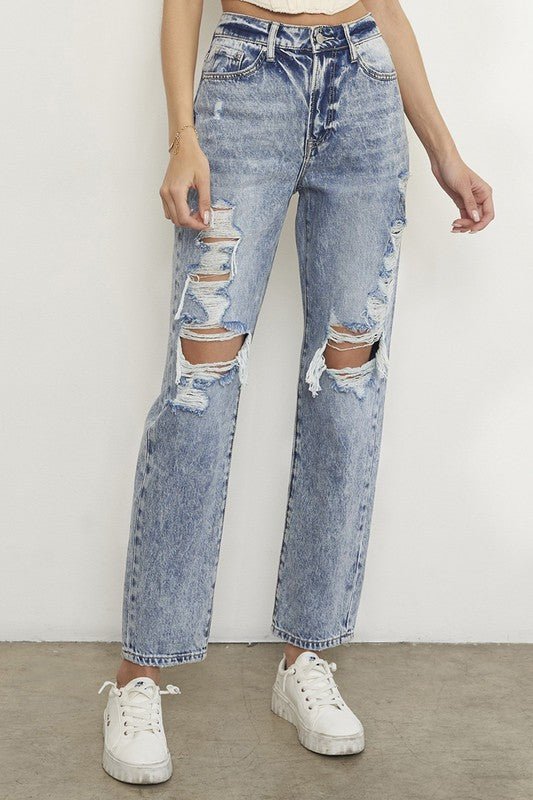 SLIM BOYFRIEND JEANS - Coeur de la Mode