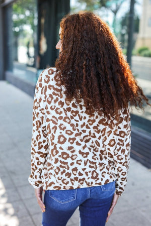 Stand Out Taupe Animal Print Hoodie - Coeur de la Mode