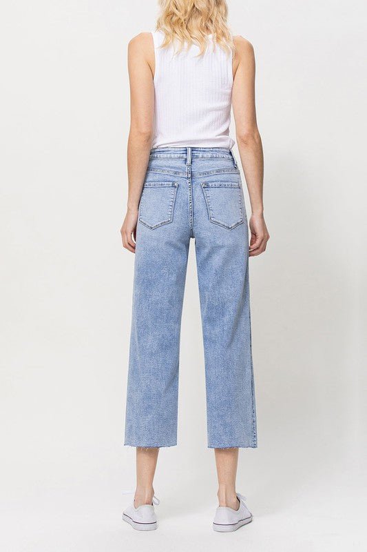 Super High Rise Crop Wide Leg Jeans - Coeur de la Mode