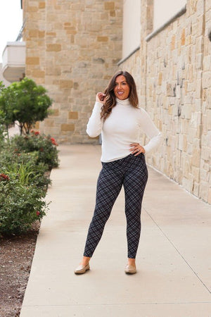 The Jillian Plaid Leggings - Coeur de la Mode
