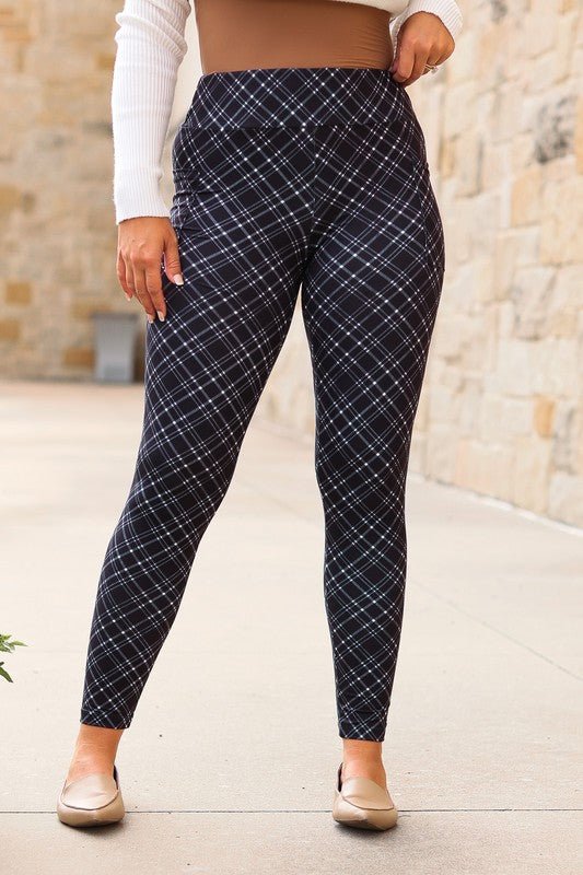 The Jillian Plaid Leggings - Coeur de la Mode