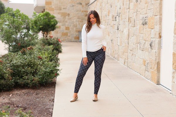 The Jillian Plaid Leggings - Coeur de la Mode