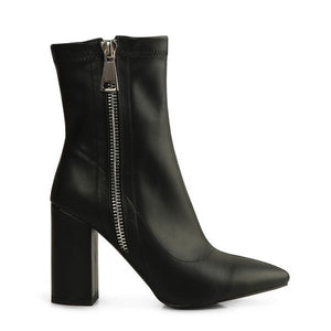VALERIA POINTED TOE HIGH ANKLE BOOTS - Coeur de la Mode