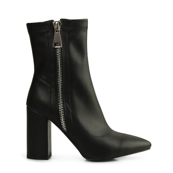 VALERIA POINTED TOE HIGH ANKLE BOOTS - Coeur de la Mode
