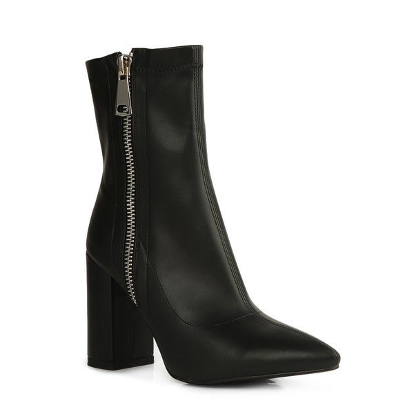 VALERIA POINTED TOE HIGH ANKLE BOOTS - Coeur de la Mode